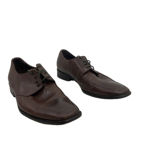 Men's Preowned Gordon Rush Brown Oxford Dress Shoes Size 10 - Picture 1 of 6